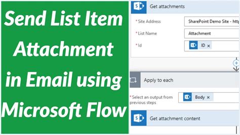 You can use HTML tag a,p,div etc. . Send an http request to sharepoint to send email with attachment